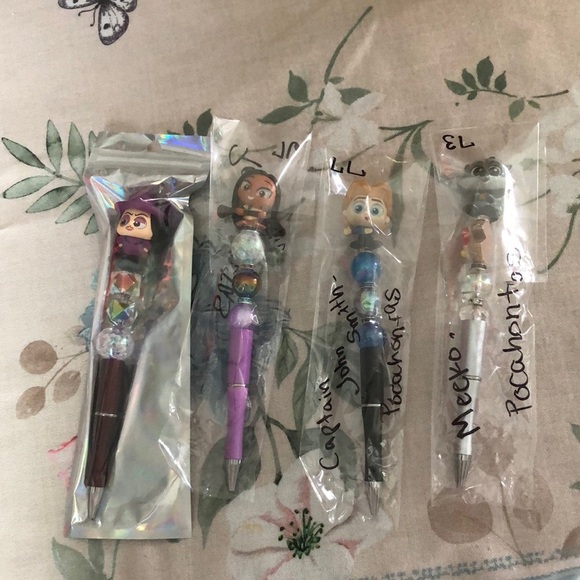 Pocahontas, Meeko, Gen Ratcliffe, Capt John Smith Character PenSet - Picture 10 of 10